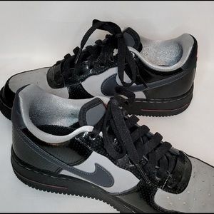 Nike Air Force 1 Black, Grey and Pink highlights